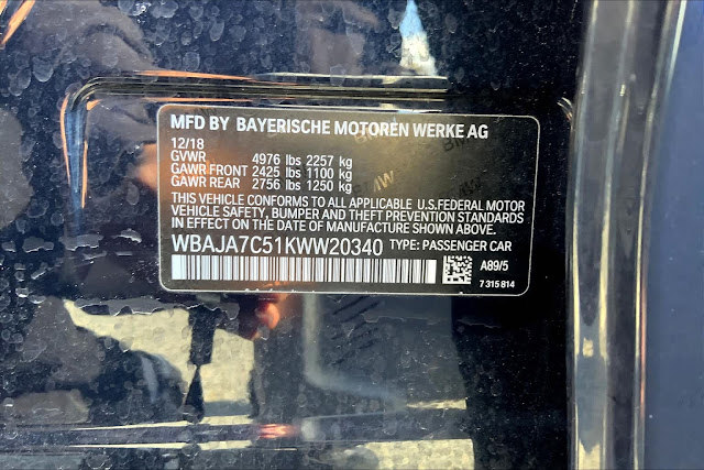 2019 BMW 5-Series 530i xDrive