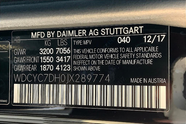 2018 Mercedes Benz G-Class AMG G 63