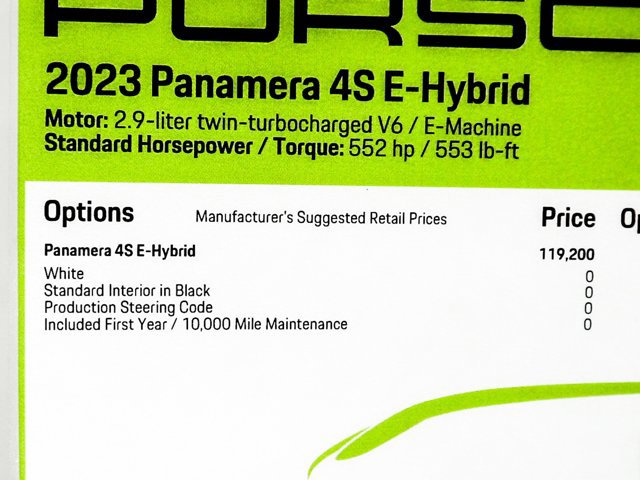 2023 Porsche Panamera 4S E-Hybrid